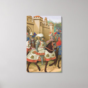 Louis XII (1462-1515) Leaving Alexandria on the 24 Canvas Print