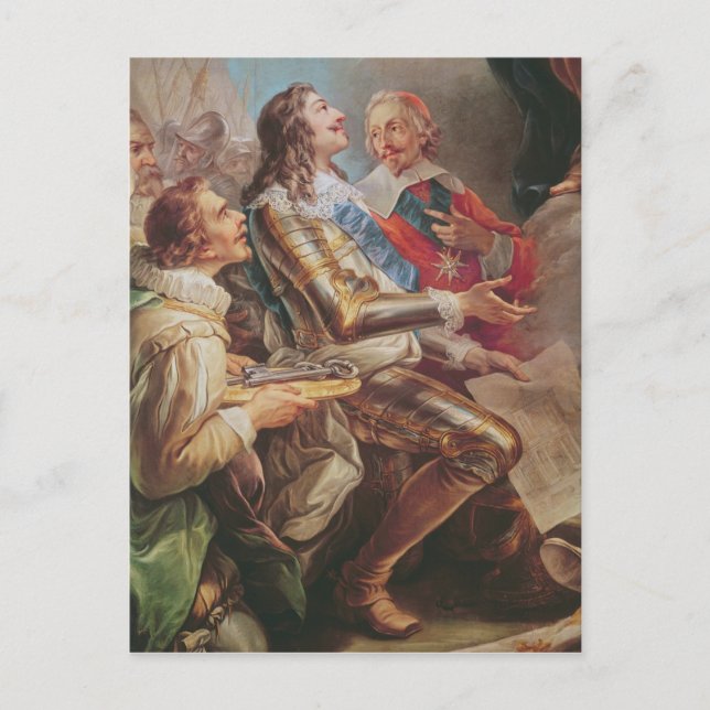 Louis XIII  dedicating the Church of Notre-Dame Postcard (Front)