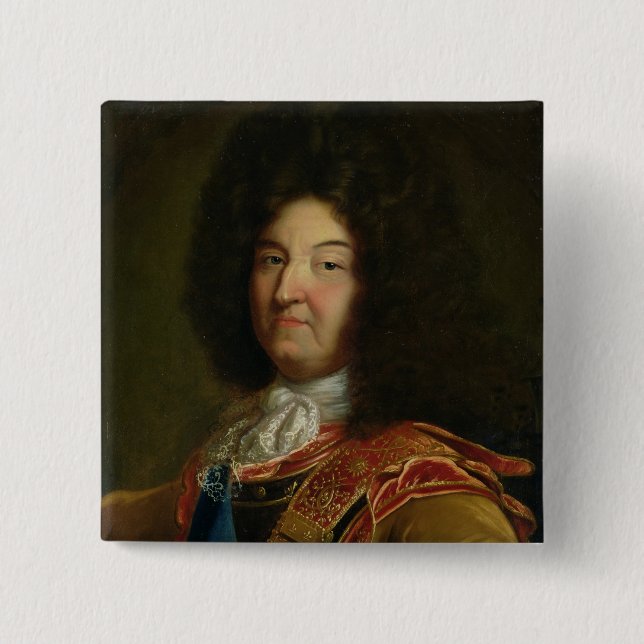 Louis XIV 15 Cm Square Badge (Front)