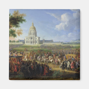 Louis XIV his Entourage Visiting Les Invalides Magnet