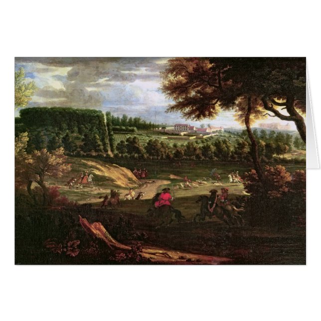Louis XIV  Hunting at Marly with a View (Front Horizontal)