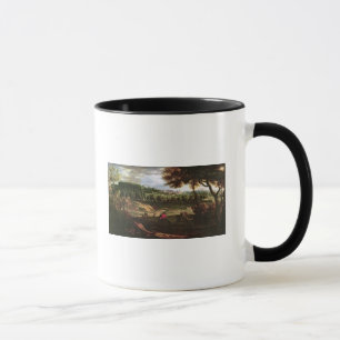 Louis XIV Hunting at Marly with a View Mug