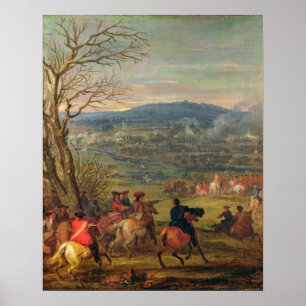 Louis XIV  in Battle near Mount Cassel Poster