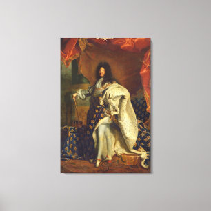 Louis XIV in Royal Costume, 1701 Canvas Print