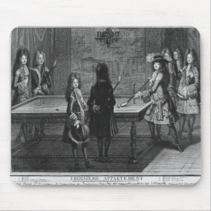 Louis XIV playing billiards with his brother Mouse Pad