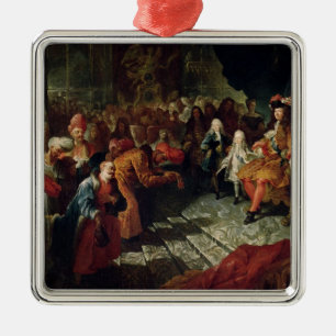 Louis XIV  receiving the Persian Ambassador Metal Tree Decoration