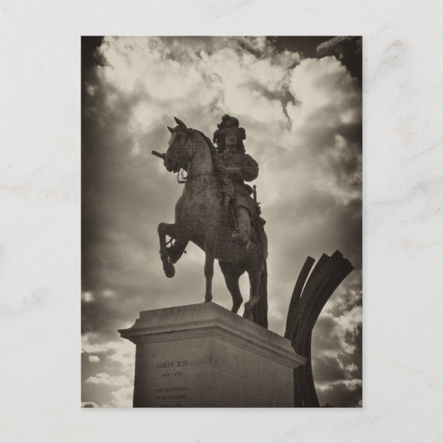 Louis XIV statue, Versailles Postcard (Front)