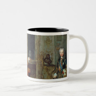 Louis XV  and the Regent, Philippe II Two-Tone Coffee Mug
