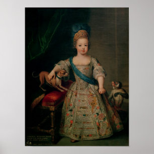 Louis XV  as a child, 1714 Poster