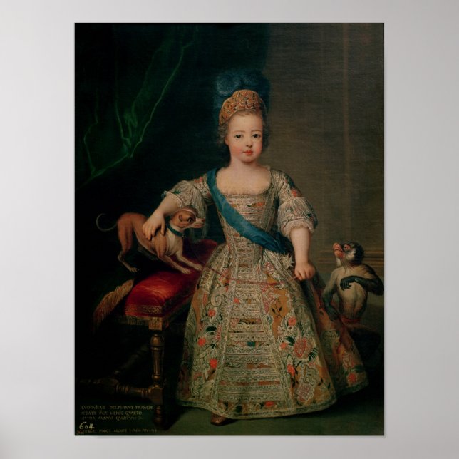 Louis XV  as a child, 1714 Poster (Front)