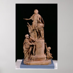 Louis XV  as a Roman Emperor Poster