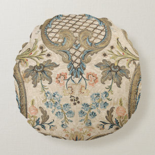 Louis XV Floral Round Cushion