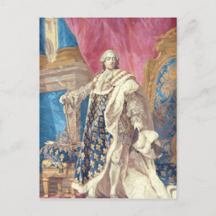 Louis XV  in Coronation Robes Postcard