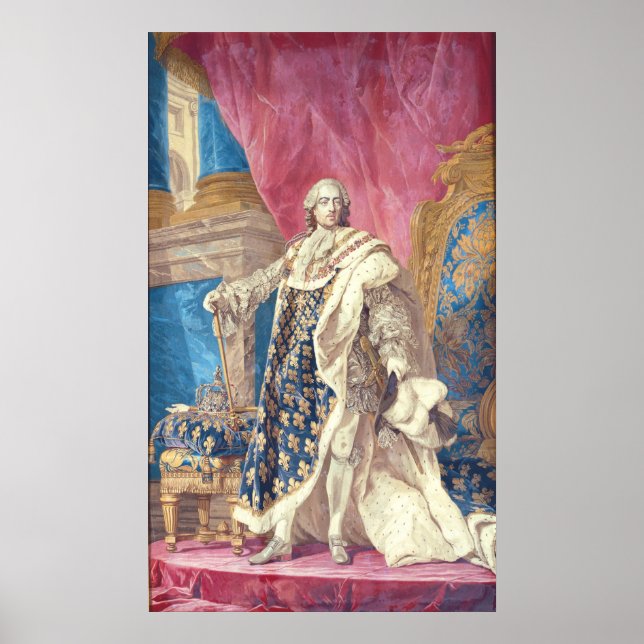 Louis XV  in Coronation Robes Poster (Front)