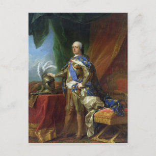 Louis XV  King of France & Navarre, 1750 Postcard