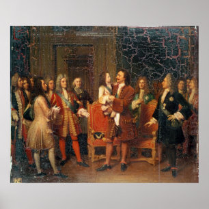 Louis XV  Visiting Peter I Poster