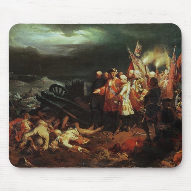 Louis XV  Visiting the Field of Battle Mouse Pad (Front)