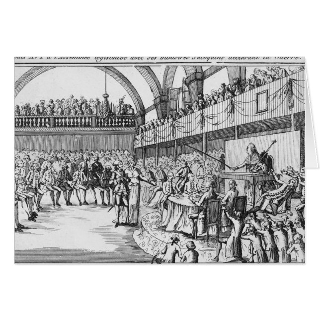Louis XVI  declaring war on the 20th April 1792 (Front Horizontal)