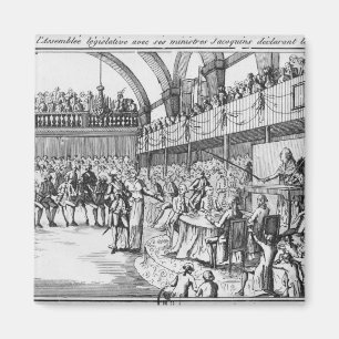 Louis XVI declaring war on the 20th April 1792 Magnet