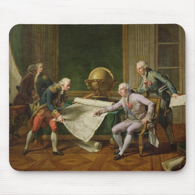Louis XVI  Giving Instructions to La Perouse Mouse Pad (Front)