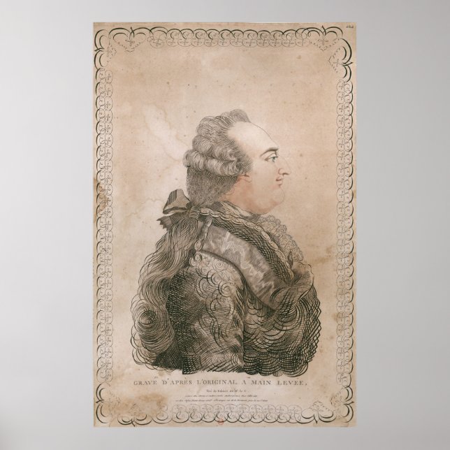 Louis XVI of France by Joseph Bernard Poster (Front)