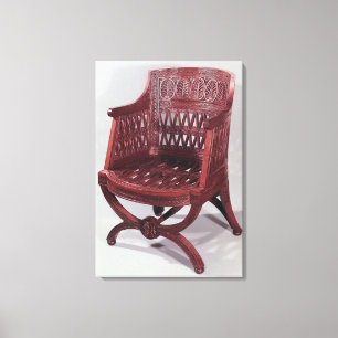 Louis XVI style armchair Canvas Print