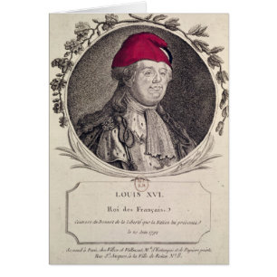 Louis XVI  wearing a phrygian bonnet