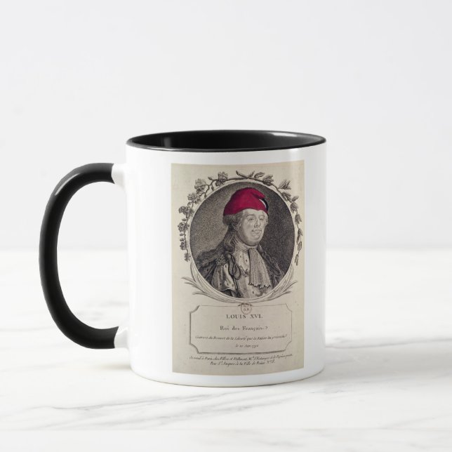 Louis XVI  wearing a phrygian bonnet Mug (Left)