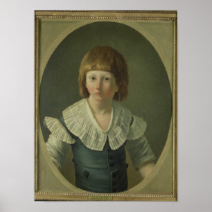 Louis XVII aged 8, at the Temple, 1793 Poster