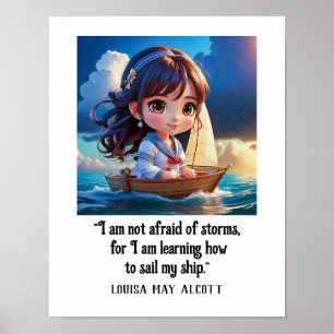 Louisa May Alcott HOW TO SAIL MY SHIP Poster