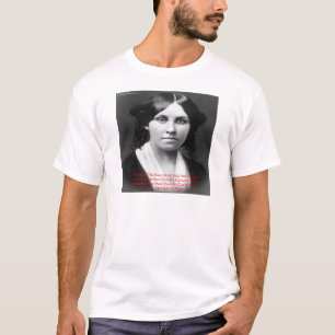 Louisa May Alcott "Money Evil" Wisdom Quote Gifts T-Shirt