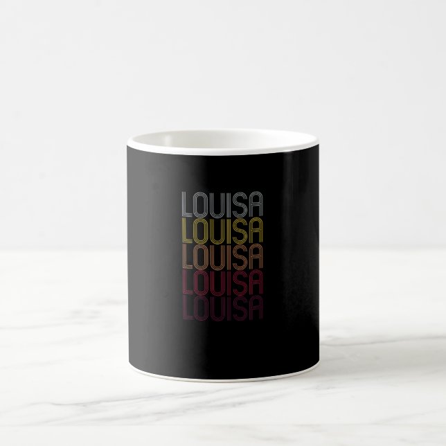 Louisa Name Gift Personalised First Name Coffee Mug (Center)