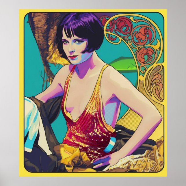 Louise Brooks - Pop Art Poster (Front)