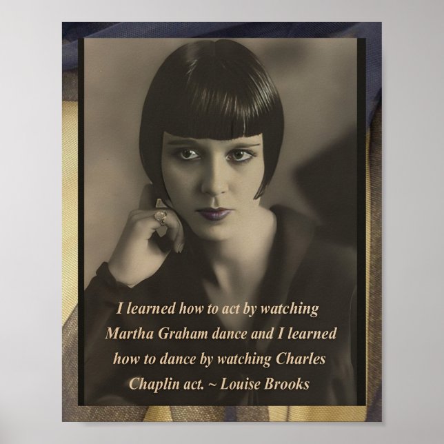 Louise Brooks Vintage Inspired Poster (Front)