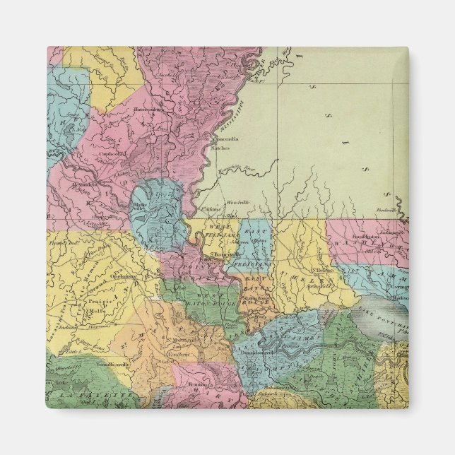 Louisiana 10 magnet (Front)