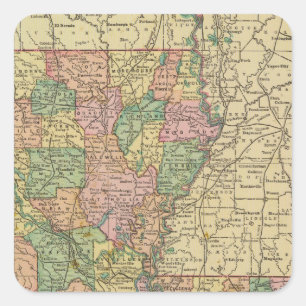 Louisiana 10 square sticker