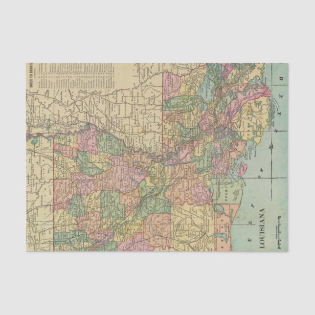 Louisiana 10 tissue paper (Front)