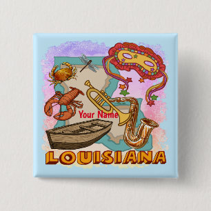 Louisiana 15 cm square badge