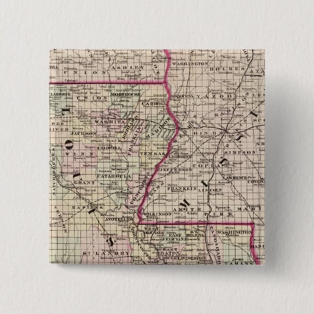 Louisiana 15 Cm Square Badge (Front)