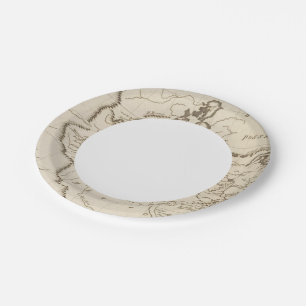 Louisiana 4 paper plate