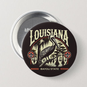 Louisiana 7.5 Cm Round Badge