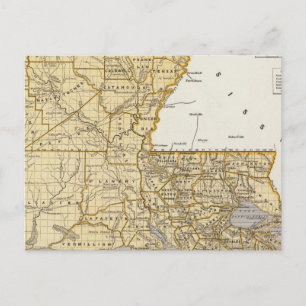 Louisiana Atlas Map Postcard