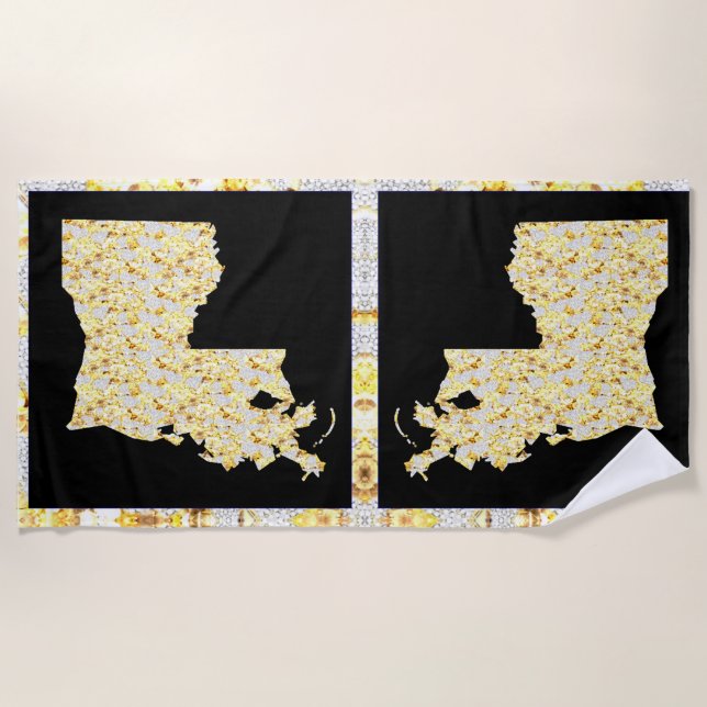 LOUISIANA BEACH TOWEL (Front)