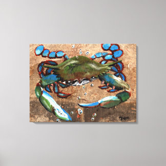 Louisiana Blue Crab Canvas Print