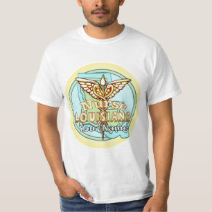 Louisiana Caduceus Nurse  T-Shirt