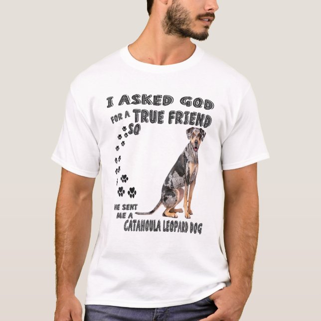 Louisiana Catahoula Leopard Quote Mum Dad, Catahou T-Shirt (Front)