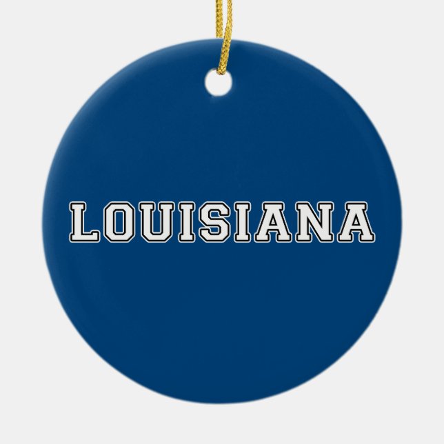 Louisiana Ceramic Tree Decoration (Front)