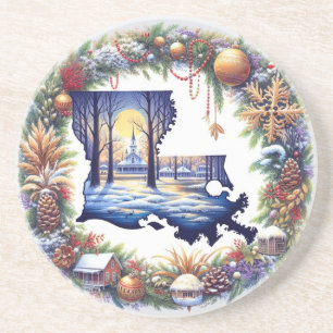 Louisiana Christmas  Coaster