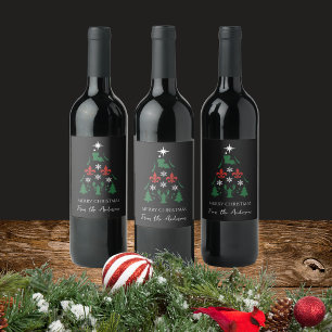 Louisiana Christmas Holiday Cajun  Wine Label