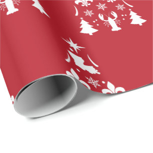 Louisiana Christmas Holiday Cajun Wrapping Paper